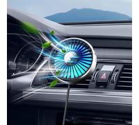xuenair Riscaldamento USB da 5 V per ventilazione auto, amplificazione dell'aria calda e migliorata circolazione dell'aria, ideale per Uber, Taxi, furgoni e viaggi a lungo raggio, illuminazione