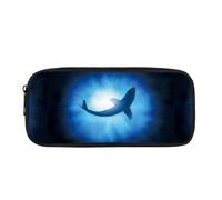 xueneige Astuccio Vita marina per bambini e bambine astuccio leggero Mondo oceanico con scomparti per il materiale scolastico