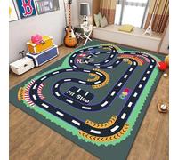 xueneige Tappeto con mappa di gioco per bambini, Ideale per giochi educativi sul traffico stradale e la vita cittadina, Tappeto interattivo con strade e automobili