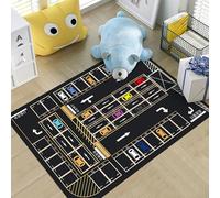 xueneige Tappeto con mappa di gioco per bambini, Ideale per giochi educativi sul traffico stradale e la vita cittadina, Tappeto interattivo con strade e automobili