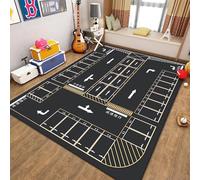 xueneige Tappeto con mappa di gioco per bambini, Ideale per giochi educativi sul traffico stradale e la vita cittadina, Tappeto interattivo con strade e automobili