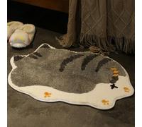 xueneige Tappeto di Porta Cartoon in Cachemire Imitato Spessore Tappeto a Forma di Animale Carino Anti-Slittamento Assorbente