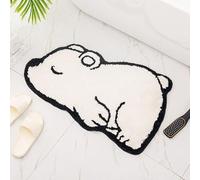 xueneige Tappeto di Porta Cartoon in Cachemire Imitato Spessore Tappeto a Forma di Animale Carino Anti-Slittamento Assorbente
