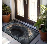 xueneige Tappeto Illusione Ottica 50 x 80cm Velluto Di Cristallo Zerbino Ingresso Interno Effetto 3D Cool Eleva Il Charme Dell'ingresso Combina Confort Morbido E Visuals Marcanti Per Uso Quotidiano