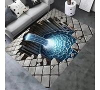 xueneige Tappeto Illusione Ottica 50 x 80cm Velluto Di Cristallo Zerbino Ingresso Interno Effetto 3D Cool Eleva Il Charme Dell'ingresso Combina Confort Morbido E Visuals Marcanti Per Uso Quotidiano