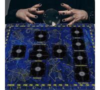 xueneige Tovaglia divinatoria Albero della vita Astrologia Tovaglia con carte dei tarocchi Tovaglie per altari Accessori per giochi divinatori Decorazioni da appendere alla parete