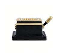 xueqiaolian1006 Forbici da Sigaro di Lusso Nero Oro Chiaro da banco | Progettato come uno strumento da banco stabile for un controllo superiore e un taglio manuale preciso.(BlackGold)