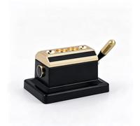 xueqiaolian1006 Tagliasigari da banco in Acciaio Inossidabile elettrolitico | Presenta un design elegante e leggero for elevare il tuo rituale di fumare premium.(BlackGold)