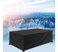 XUEQXUE Quadrato Resistente allo Strappo Copertura Tavolo 60 x 120 x 60 cm Tessuto Oxford 420D, Anti-UV, Antipolvere, Telo Oxford Telo Copri Tavolo Esterno, per Mobili da Giardino, Nero