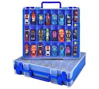 Xuerdon Custodia per auto giocattolo per Matchbox Cars. Holder per bambole a sorpresa LOL con 48 scomparti, colore: blu (solo scatola)
