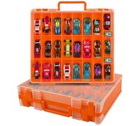 Xuerdon Custodia per auto giocattolo per Matchbox Cars. Holder per bambole a sorpresa LOL con 48 scomparti, colore: arancione (solo scatola)