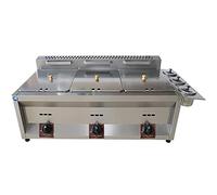 XUETAO Friggitrice Professionale a Gas, 20L/30L, Acciaio Inossidabile, Facile da Pulire