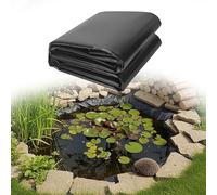 XUEXIAOH Telo Laghetto 1700 x 2000 cm Flessibile Rivestimento per Laghetto Nero Pre Tagliato per da Giardino per Laghetti Pesci, Fontane, Giardini e Cascate, Nero