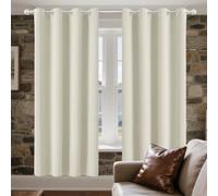 XUEXIAOH Tenda Oscurante per Soggiorno 218 x 125 cm Isolanti Termiche Protezione Della Privacy Tenda Termica Isolante Freddo e Caldo per Salotto Eleganti, Beige