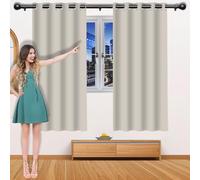 XUEXIAOH Tenda Oscurante Tende Soggiorno 255 x 190 cm Termiche Isolanti Tende Moderne per Soggiorno Interni per Il e La Camera, Beige