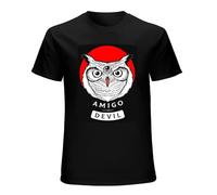 XUEYUYOULAN Amigo The Devil Unisex T-Shirt Printed Tee Graphic Top Men Black Shirt XL