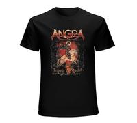 XUEYUYOULAN Angra Temple of Shadows Power Metal Brazillian Band Unisex T-Shirt Printed Tee Graphic Top Men Black Shirt L