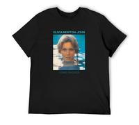 XUEYUYOULAN Olivia Newton-John Come On Over Unisex T-Shirt Printed Tee Graphic Top Men Black Shirt S