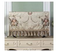 XUEZHEN Copri Tv da Esterno 42/47/52/65 TV Set antipolvere Coperchio Textile Protezione dello schermo Adatta for 32 pollici a 65 del monitor computer(Beige,47 inch 112x65cm)