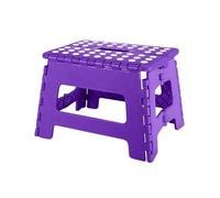 XUFHSEO Sgabello pieghevole for bagno, design antiscivolo, compatto, for camera da letto, cucina, pesca all'aperto(Purple)