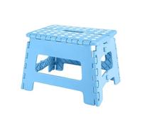 XUFHSEO Sgabello pieghevole for bagno, design antiscivolo, compatto, for camera da letto, cucina, pesca all'aperto(Blue)