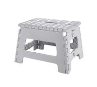 XUFHSEO Sgabello pieghevole for bagno, design antiscivolo, compatto, for camera da letto, cucina, pesca all'aperto(Gray)