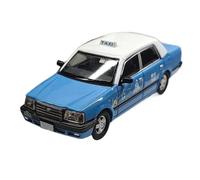 XUFQRAN Esposizione in miniatura Kit Da Collezione Di Modellini Pressofusi Auto Taxi Dei Nuovi Territori Hong Kong In Scala 1:64 Ornamenti Statici Collezione di veicoli simulati