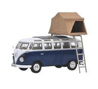 XUFQRAN Esposizione in miniatura Kit Di Simulazione Per Auto In Lega Pressofusa Per Autobus Da Campeggio T1 Scala 1:43 Ornamenti Collezione Statici Collezione di veicoli simulati