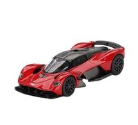 XUFQRAN Esposizione in miniatura Kit Modello Auto In Lega Pressofusa Aston Martin Valkyrie Rossa In Scala 1:64 Ornamenti Da Collezione Statici Collezione di veicoli simulati