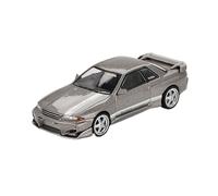 XUFQRAN Esposizione in miniatura Kit Modello Auto In Lega Pressofusa In Scala 1:64 Per Nissan GTR R32 CI Ornamenti Da Collezione Statici Collezione di veicoli simulati