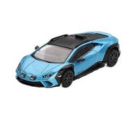 XUFQRAN Esposizione in miniatura Kit Modello Auto In Lega Pressofusa Lamborghini Huracán Blu In Scala 1:64 Ornamenti Da Collezione Statici Collezione di veicoli simulati