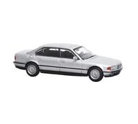 XUFQRAN Esposizione in miniatura Kit Modello Da Collezione Pressofuso Per Auto In Lega Silver 750iL E38 In Scala 1:64 Con Ornamenti Statici Collezione di veicoli simulati