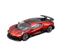 XUFQRAN Esposizione in miniatura Kit Modello Da Collezione Pressofuso Per Auto Rossa Bugatti DIVO In Scala 1:64 Ornamenti Statici Hobbisti Collezione di veicoli simulati