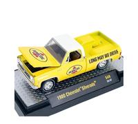 XUFQRAN Esposizione in miniatura Kit Modello Pressofuso In Lega Chevrolet Silverado In Scala 1:64 Ornamenti Da Collezione Statici Collezione di veicoli simulati