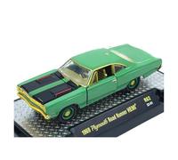 XUFQRAN Esposizione in miniatura Kit Modello Pressofuso In Lega Per Auto Plymouth RoadRunner Del 1969 Scala 1:64 Ornamenti Da Collezione Statici Collezione di veicoli simulati