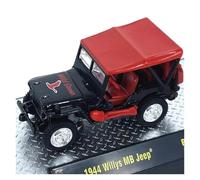 XUFQRAN Esposizione in miniatura Kit Modello Pressofuso Per Auto In Lega Willys MB Jeep In Scala 1:64 Simulazione Collezione Statica Ornamenti Collezione di veicoli simulati