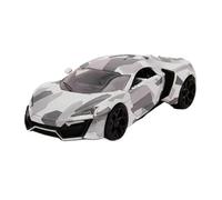 XUFQRAN Esposizione in miniatura Kit Pressofuso Per Auto In Lega Mimetica Lykan Hypersport Scala 1:24 Ornamenti Da Collezione Statici Collezione di veicoli simulati