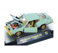 XUFQRAN Esposizione in miniatura Kit Pressofuso Per Auto In Lega Plymouth Barracuda In Scala 1:64 Simulazione Collezione Statica Di Ornamenti Collezione di veicoli simulati