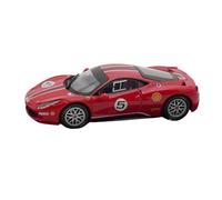 XUFQRAN Esposizione in miniatura Modellino Pressofuso Da Collezione Per Hobbisti Scala 1:43 Per Ferrari 458 Challenge 2010 Ornamenti Statici Collezione di veicoli simulati