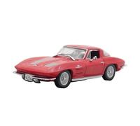 XUFQRAN Esposizione in miniatura Ornamenti Statici Da Collezione Pressofusi In Scala 1:43 Per Chevrolet Corvette Stingray 1963 Collezione di veicoli simulati