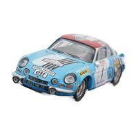 XUFQRAN Esposizione in miniatura Scala 1:43 Per Alpine-Renault A110 1800 WRC 1973 Modello Da Collezione Pressofuso Ornamenti Statici Collezione di veicoli simulati