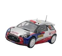 XUFQRAN Esposizione in miniatura Scala 1:43 Per Citroen DS3 WRC 2013 Auto Die Cast Modello Da Collezione Hobbyist Static Ornaments Collezione di veicoli simulati
