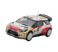 XUFQRAN Esposizione in miniatura Scala 1:43 Per Citroen DS3 WRC 2013 Auto Die Cast Modello Da Collezione Hobbyist Static Ornaments Collezione di veicoli simulati