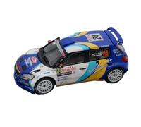 XUFQRAN Esposizione in miniatura Scala 1:43 Per Skoda Fabia S2000 WRC 2011 Auto Die Cast Modello Da Collezione Hobbyist Static Ornaments Collezione di veicoli simulati