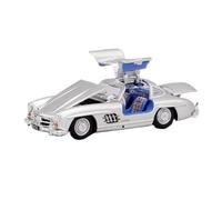 XUFQRAN Esposizione in miniatura Scala 1:64 Per Il Modello Da Collezione Pressofuso Auto 300SL W198 Del 1955 Con Portiere Ad Ali Di Gabbiano Ornamenti Statici Collezione di veicoli simulati(Blu)