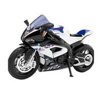 XUFQRAN Modelli in scala Kit Modello Moto HP4 In Scala 1:12, Ornamenti Da Collezione In Pressofusione Statica Bianca Oggetti da collezione