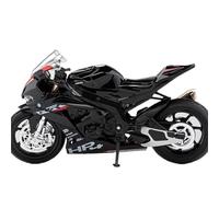 XUFQRAN Modelli in scala Kit Modello Moto HP4 In Scala 1:12, Ornamenti Da Collezione Pressofusione Statica Nera Oggetti da collezione