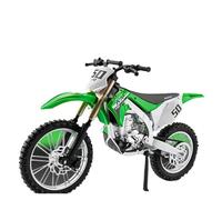 XUFQRAN Modelli in scala Kit Modello Moto Kawasaki KX450 In Scala 1:12, Ornamenti Da Collezione Statici Verdi Oggetti da collezione