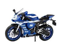 XUFQRAN Modelli in scala Kit Modello Moto Kawasaki ZX-10R In Scala 1:12, Ornamenti Da Collezione Pressofusi Statici Blu Oggetti da collezione