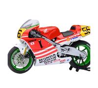 XUFQRAN Modelli in scala Kit Modello Motocicletta HONDA NSR500 BARIBARI In Scala 1:12, Pressofusione Statica Rossa, Ornamenti Da Collezione Oggetti da collezione